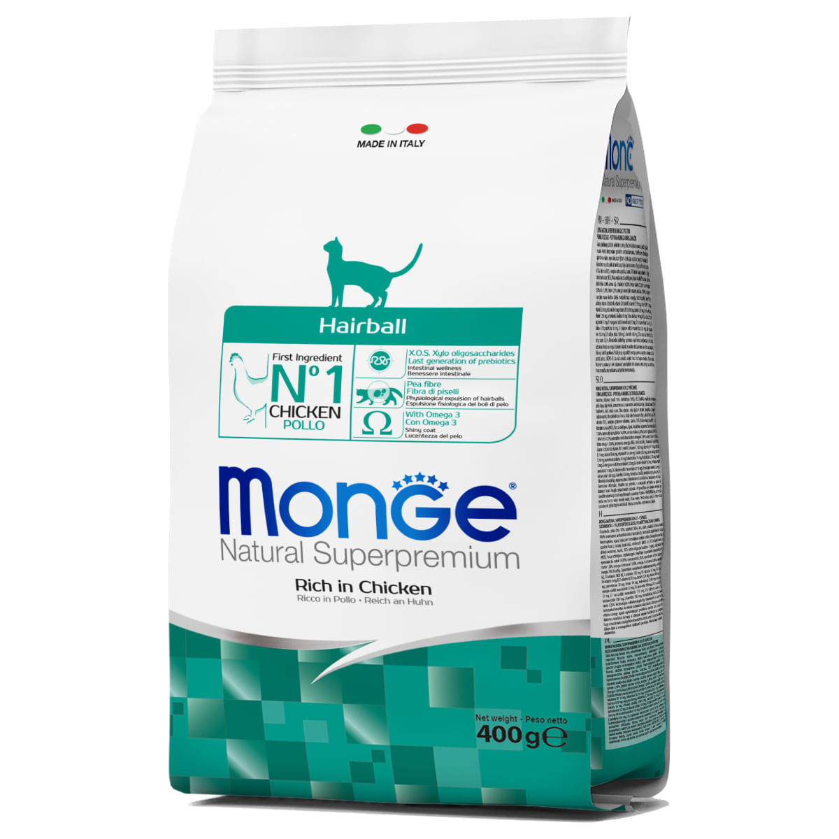 Monge Natural Superpremium Hairball 400gr Monge Natural Superpremium Hairball 400gr
